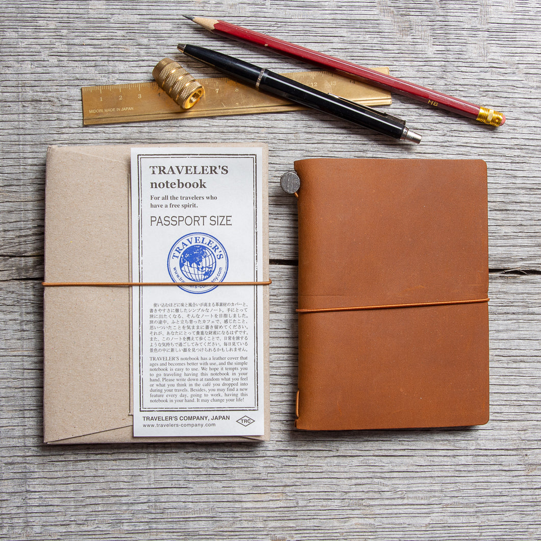Traveler’s Company Notebook Passport Size Camel