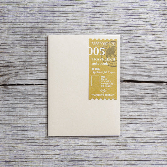 Traveler’s Company #005 Passport Size Lightweight Paper Refill