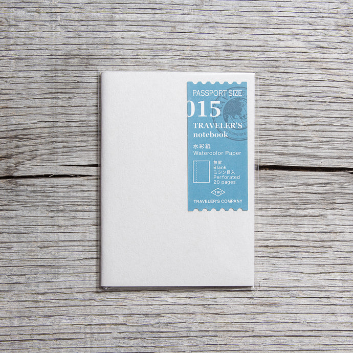 Traveler's Company #015 Passport Size Notebook Watercolor Paper Refill