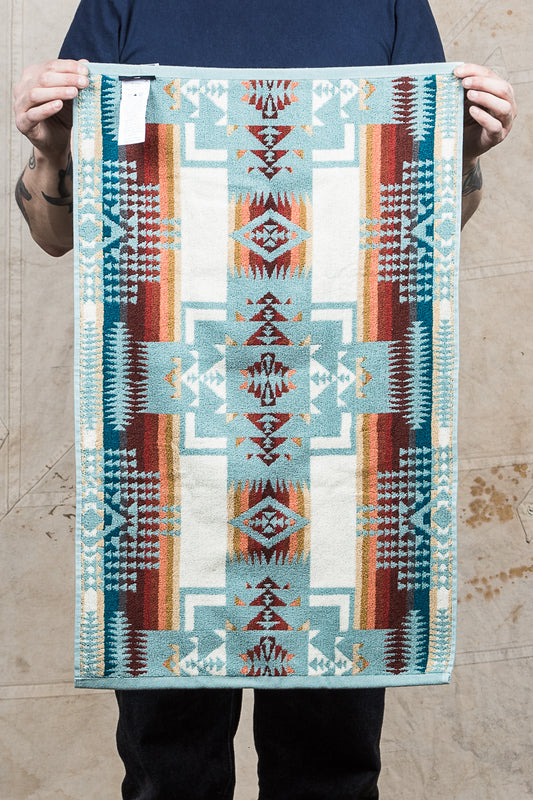 Pendleton Hand Towel Chief Joseph Aqua