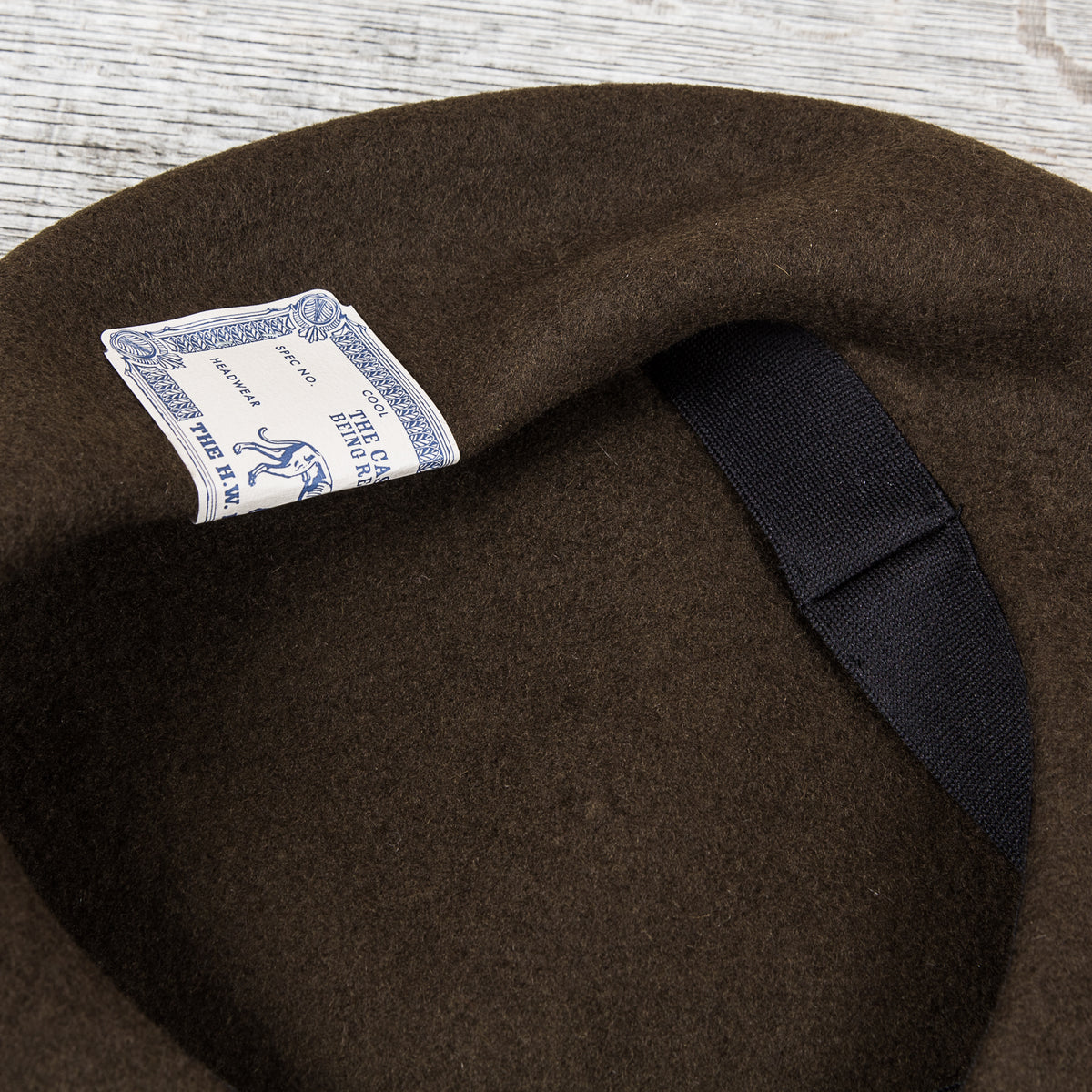 H. W. Dog & Co. Wool Baret Brown