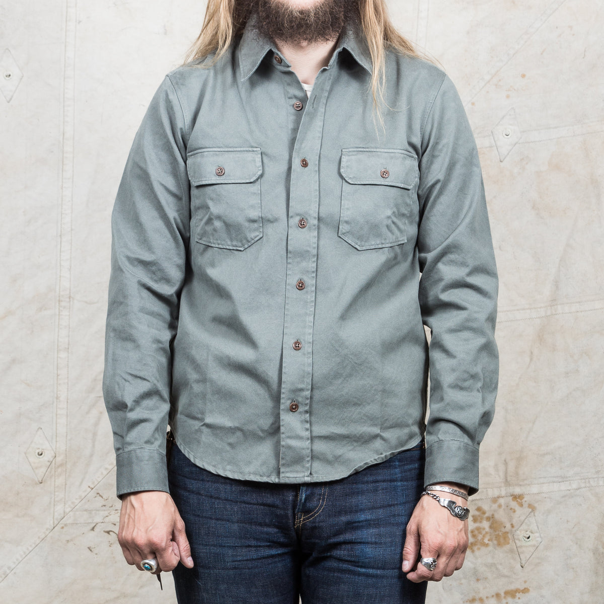 Indigofera Alamo Shirt Mash Green