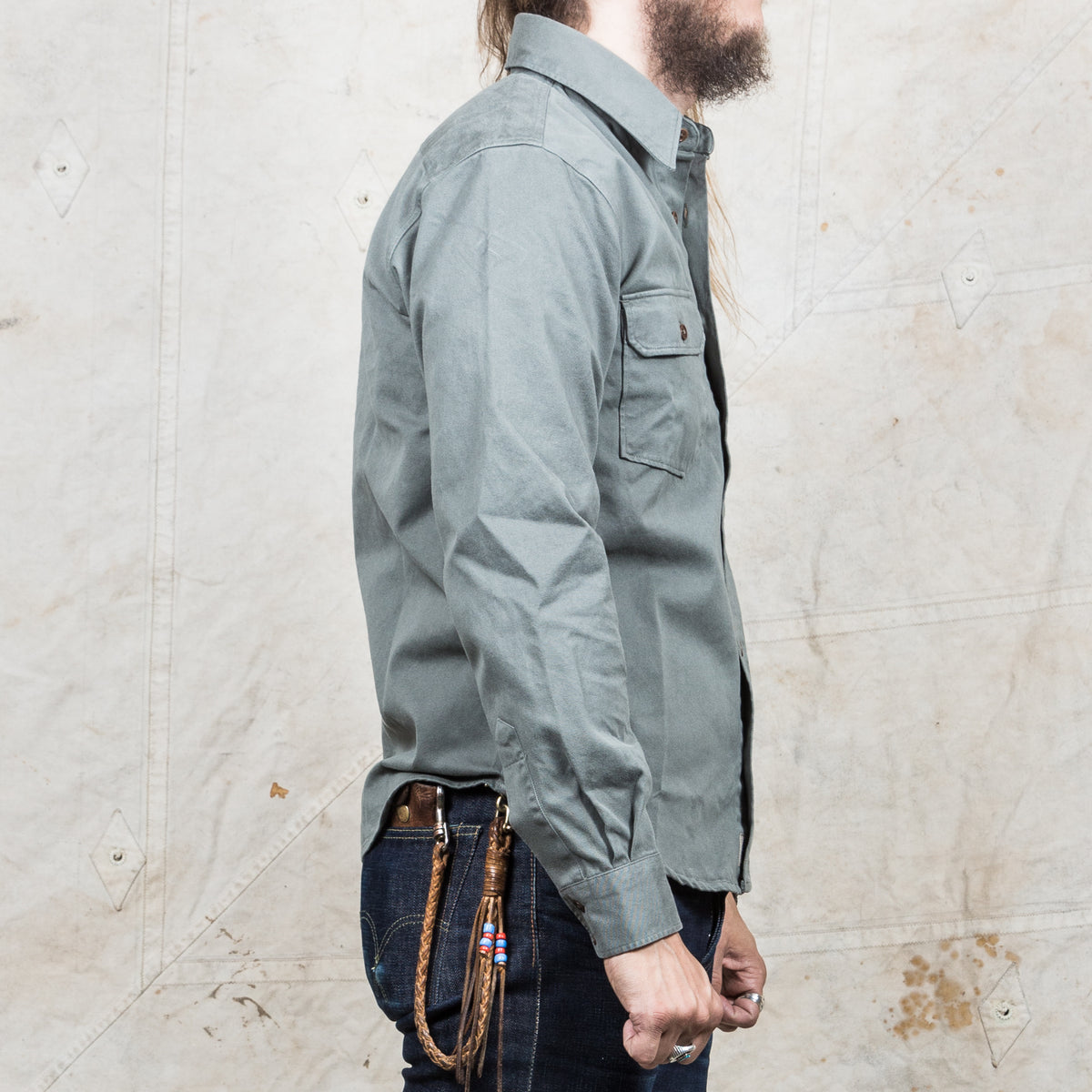 Indigofera Alamo Shirt Mash Green