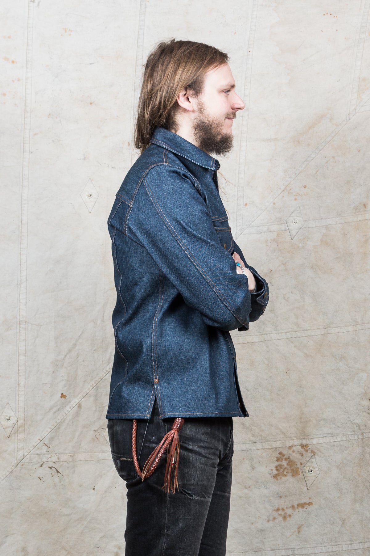Indigofera Fargo Shirt Stampede Broken Twill