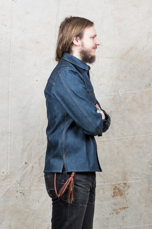 Indigofera Fargo Shirt Stampede Broken Twill