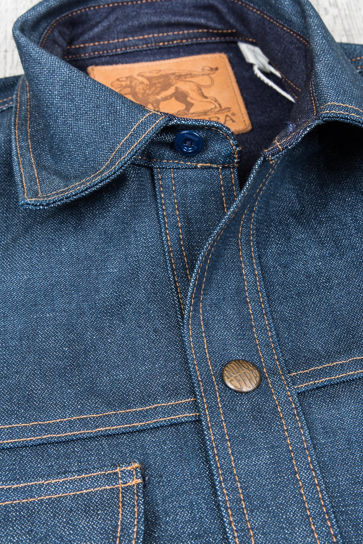 Indigofera Fargo Shirt Stampede Broken Twill