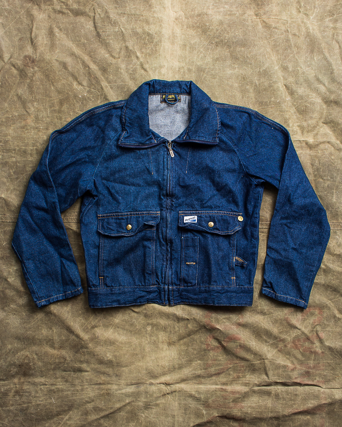Vintage 80's Swedish Fristads Denim Work Jacket