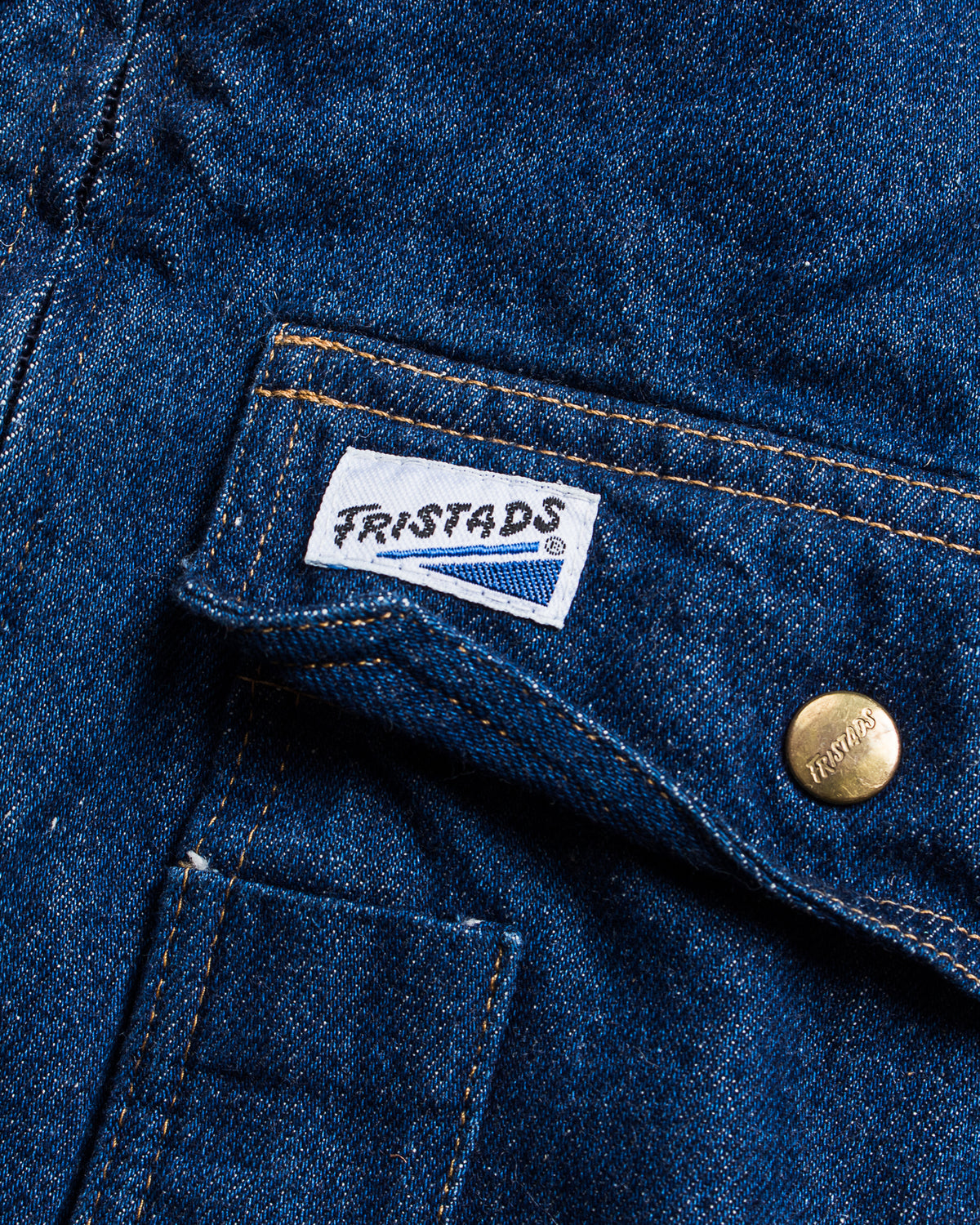 Vintage 80's Swedish Fristads Denim Work Jacket