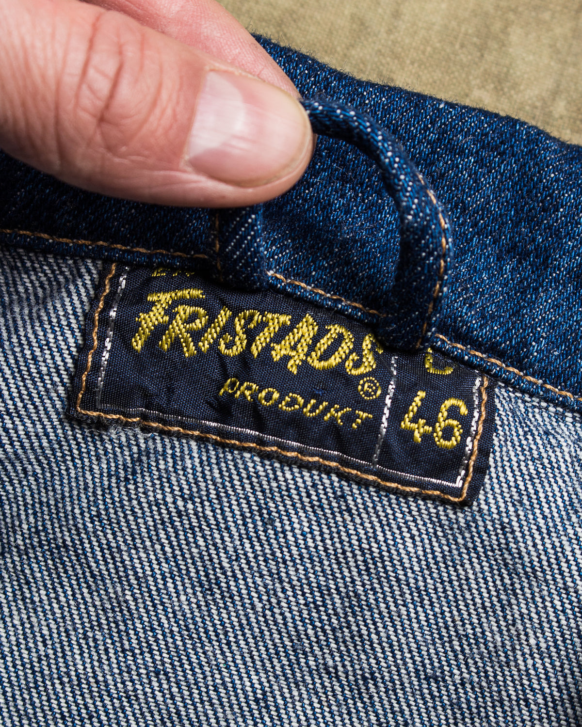 Vintage 80's Swedish Fristads Denim Work Jacket