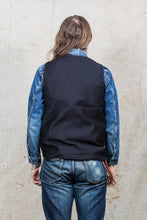 Indigofera Iconic Vest Black Grosgrain