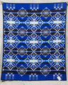 Pendleton Jacquard Robe Stars Wheels Sapphire