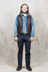 ELMC Biker Flight Vest Vintage Brown