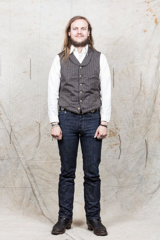 Mister Freedom Gilet Gadjo Covert Stripe Vest