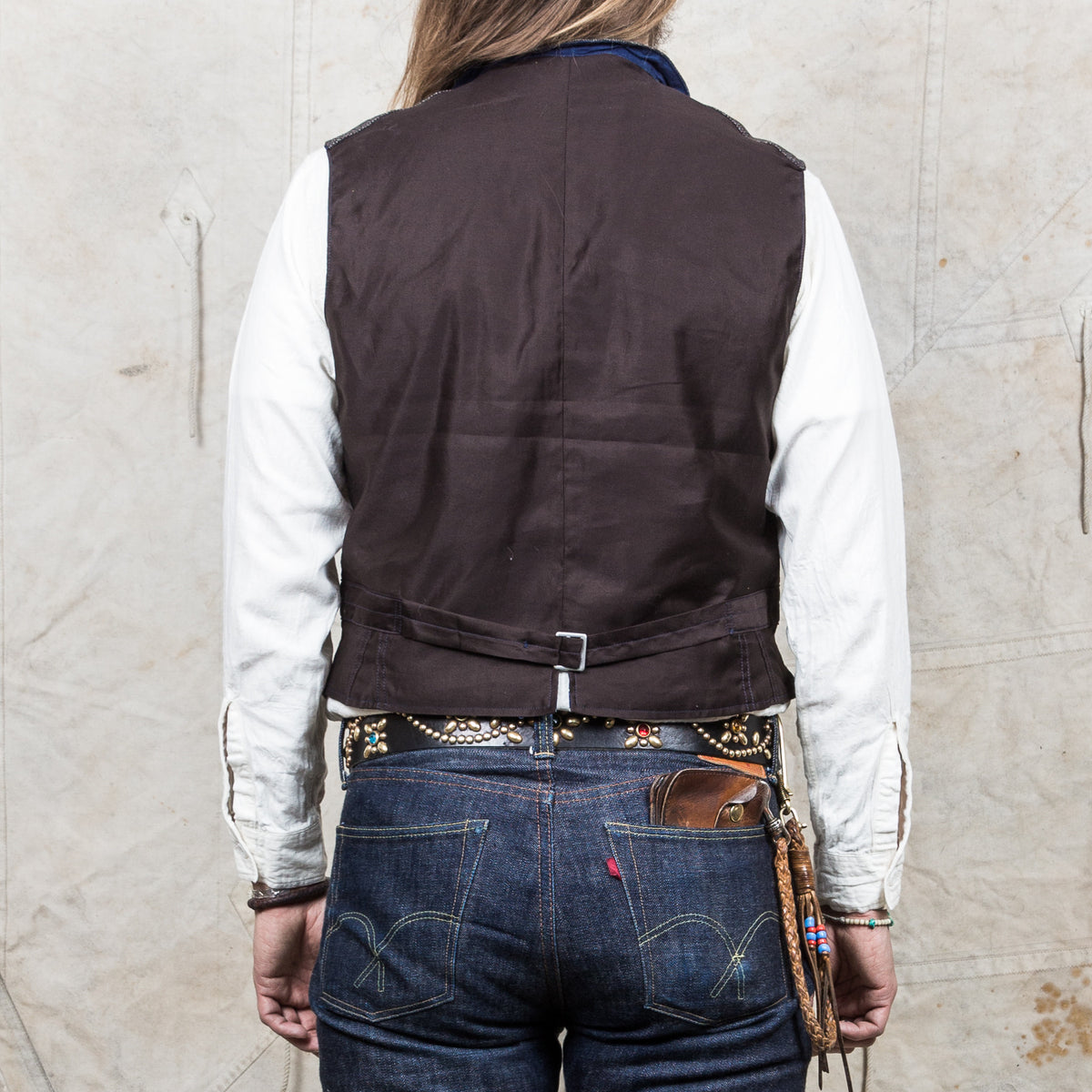 Mister Freedom Gilet Gadjo Covert Stripe Vest