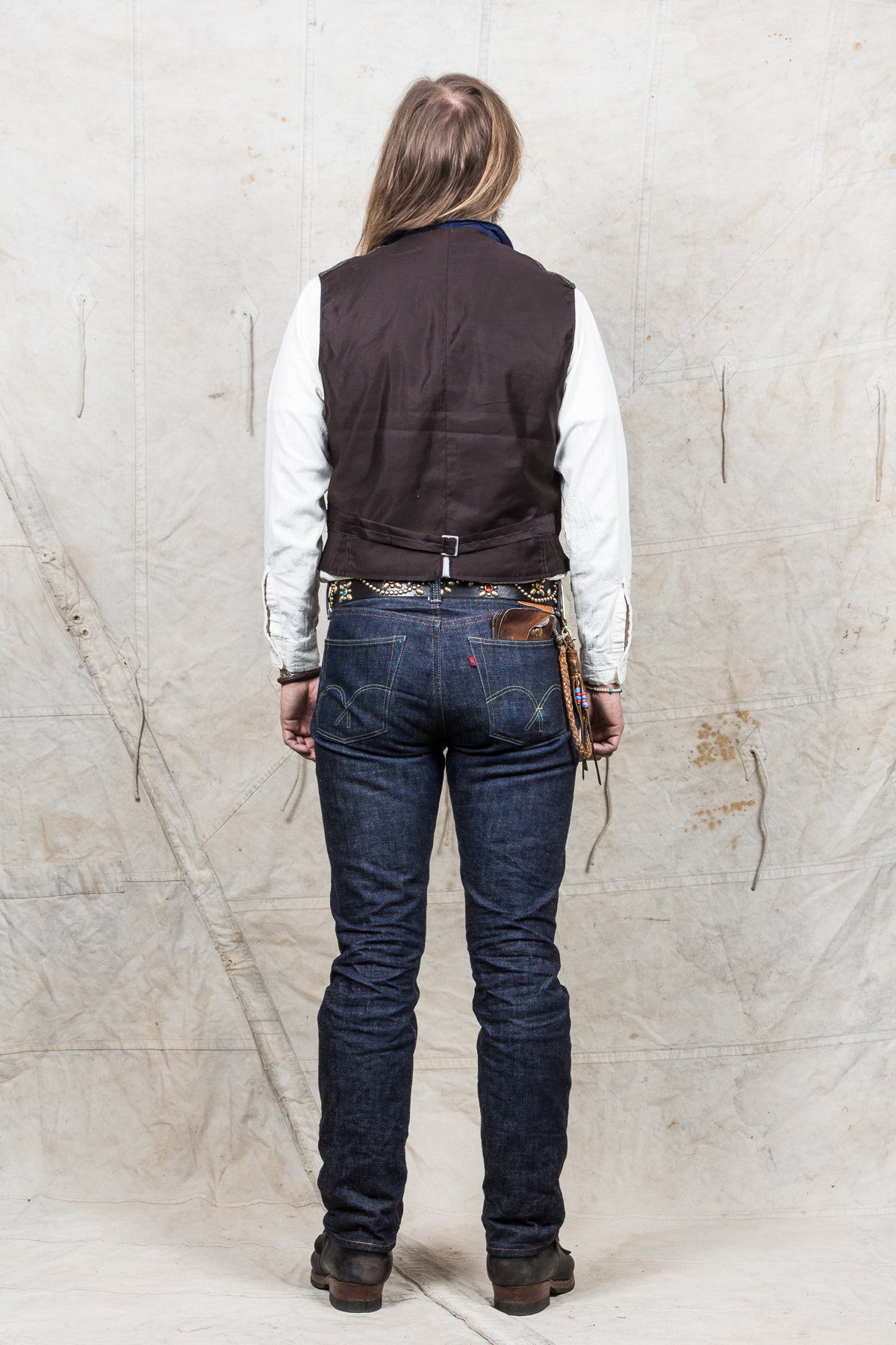 Mister Freedom Gilet Gadjo Covert Stripe Vest