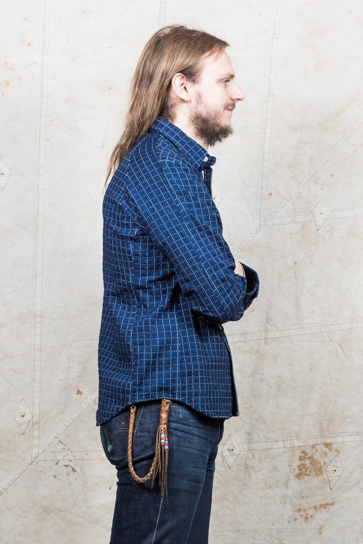 Momotaro Sashiko Work Shirt