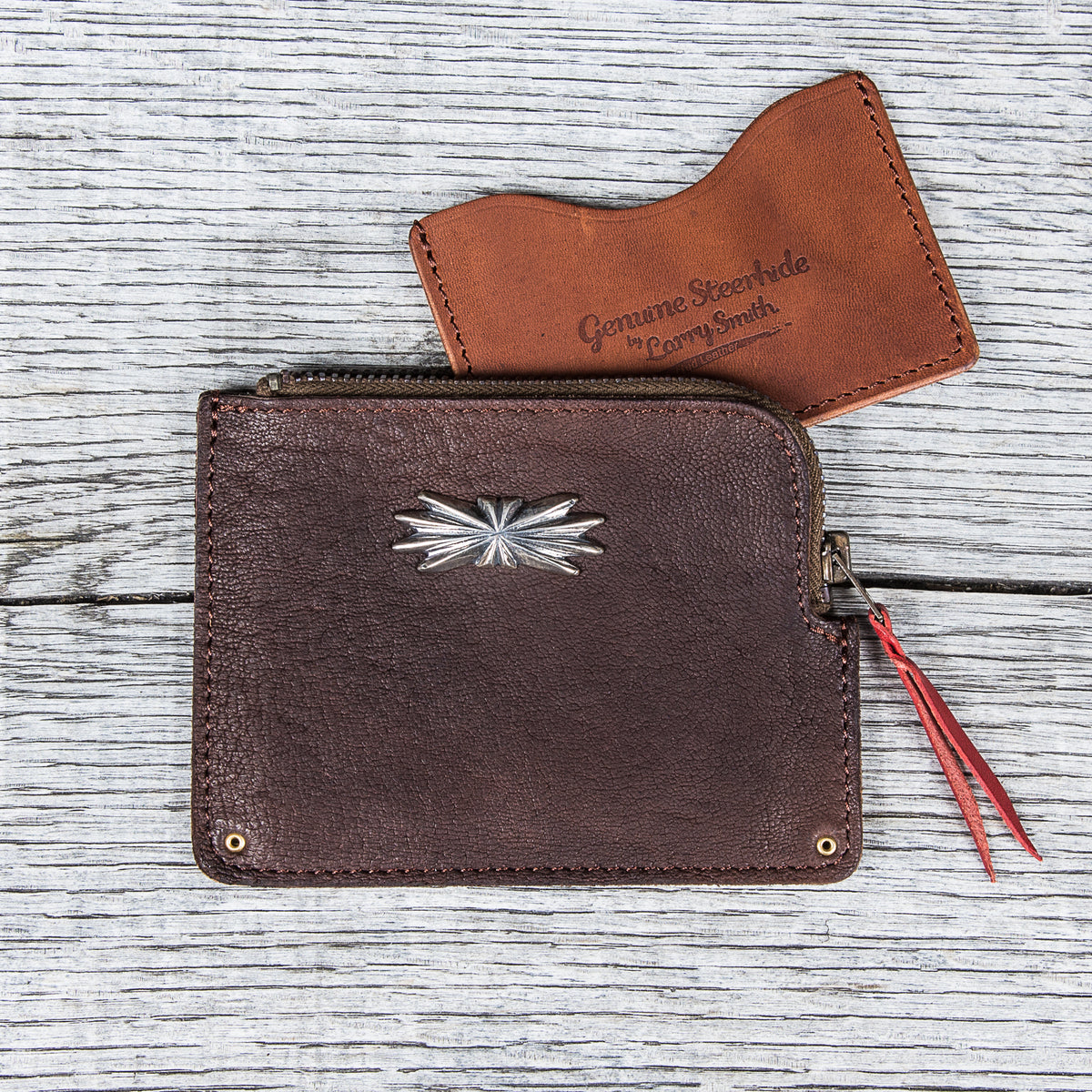 Larry Smith Deer Skin Multi Wallet LT-0043 Light Brown
