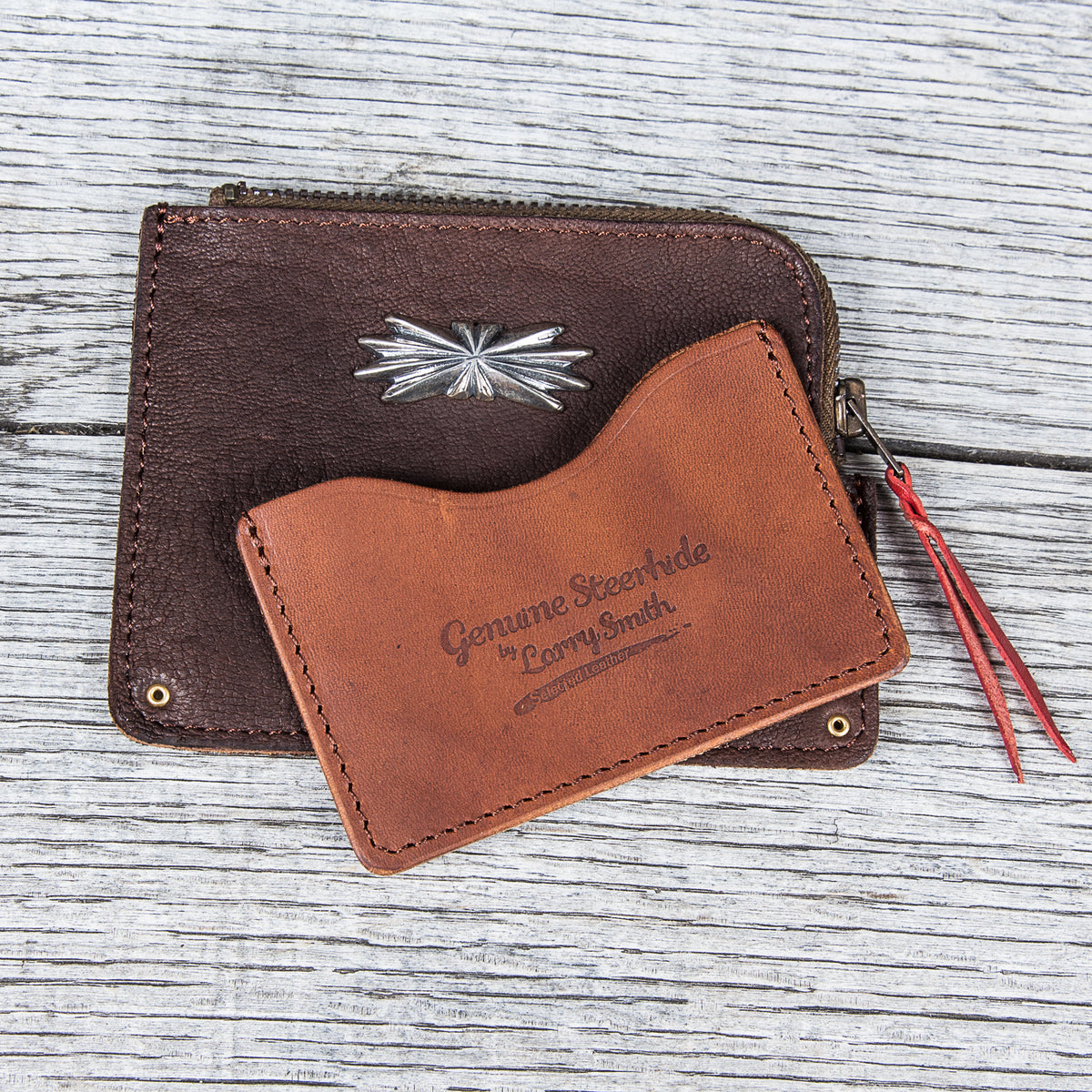 Larry Smith Deer Skin Multi Wallet LT-0043 Light Brown