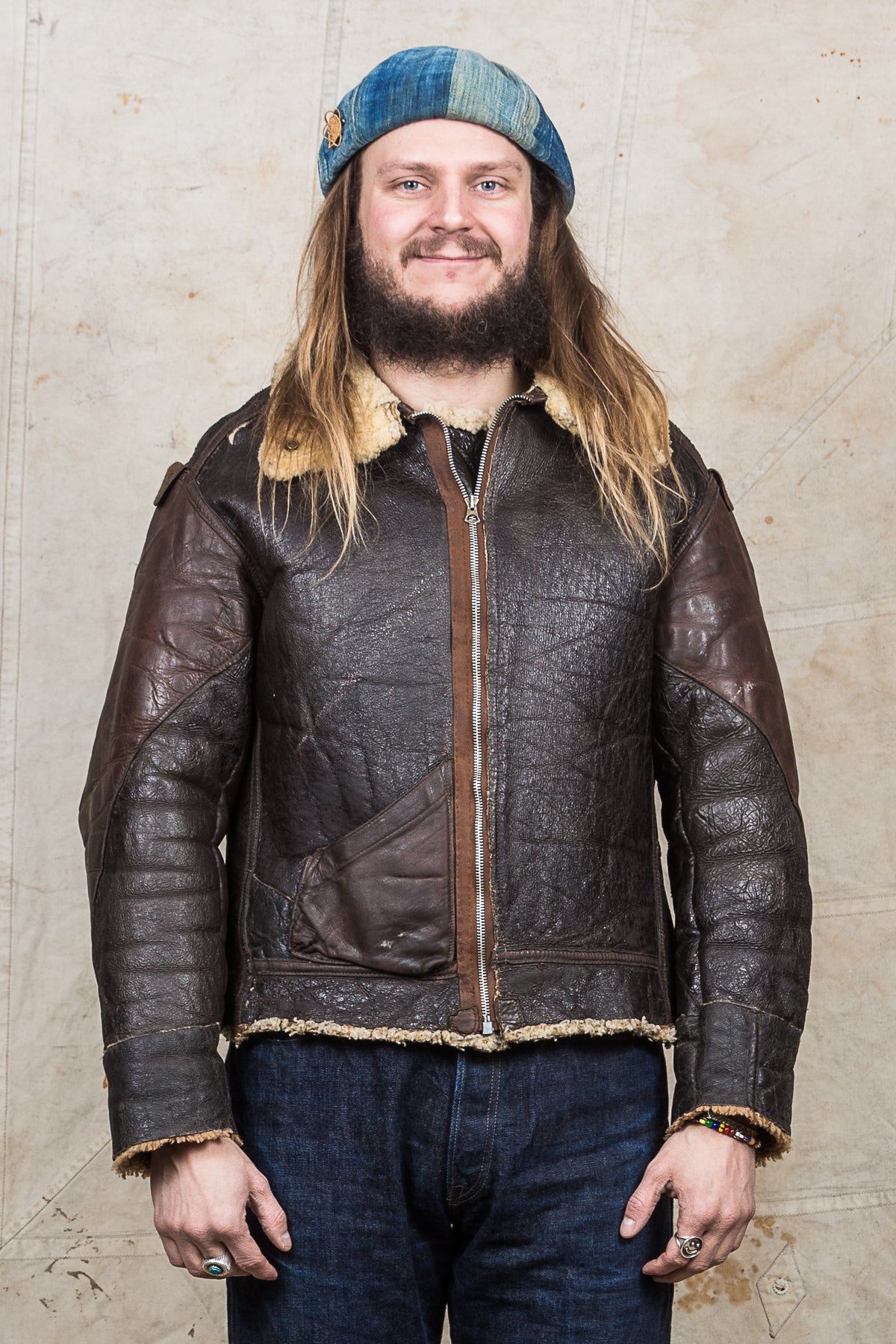 Vintage USAAF Leather B-3 Flight Jacket