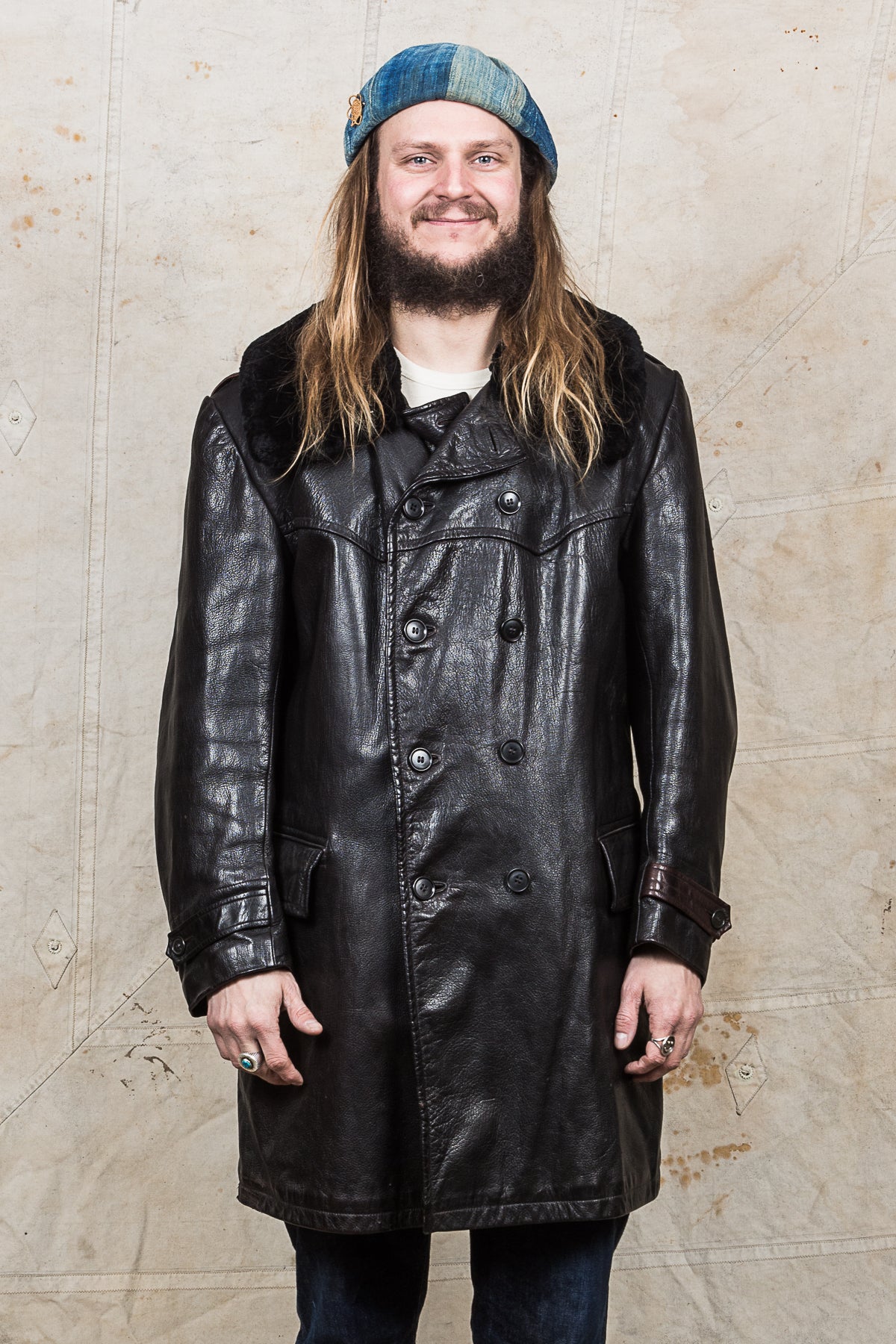 Vintage Swedish Army Mats Larsson Malung Leather Coat – Second Sunrise