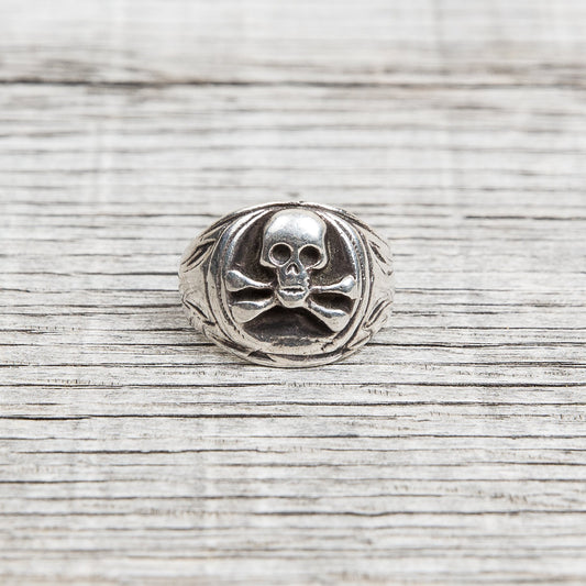 Vintage Skull Silver Ring
