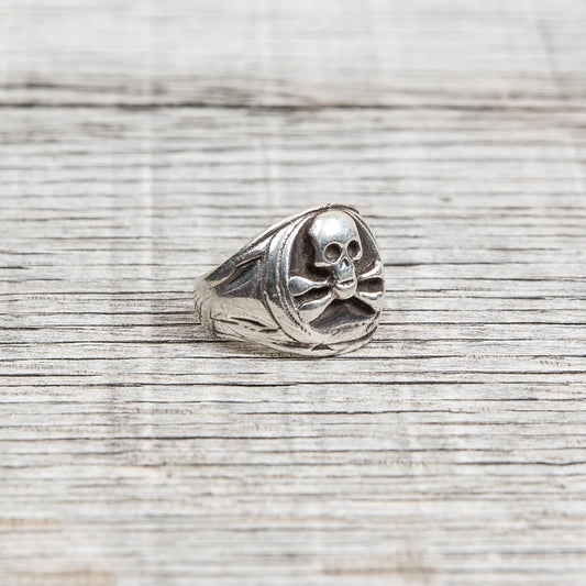 Vintage Skull Silver Ring