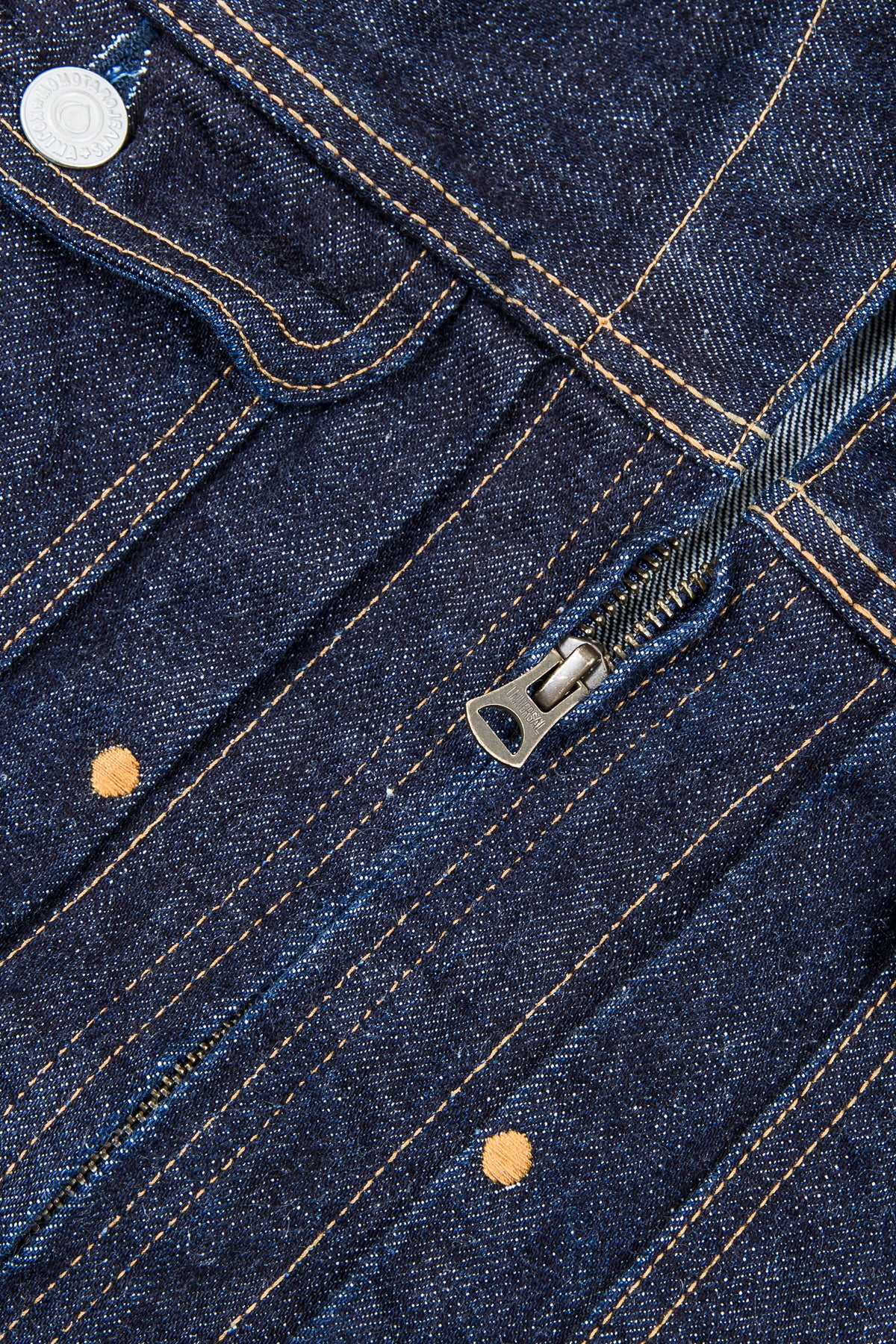 Momotaro 03-115 Front Zip Denim Jacket