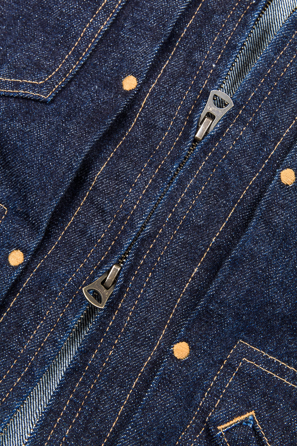 Momotaro 03-115 Front Zip Denim Jacket