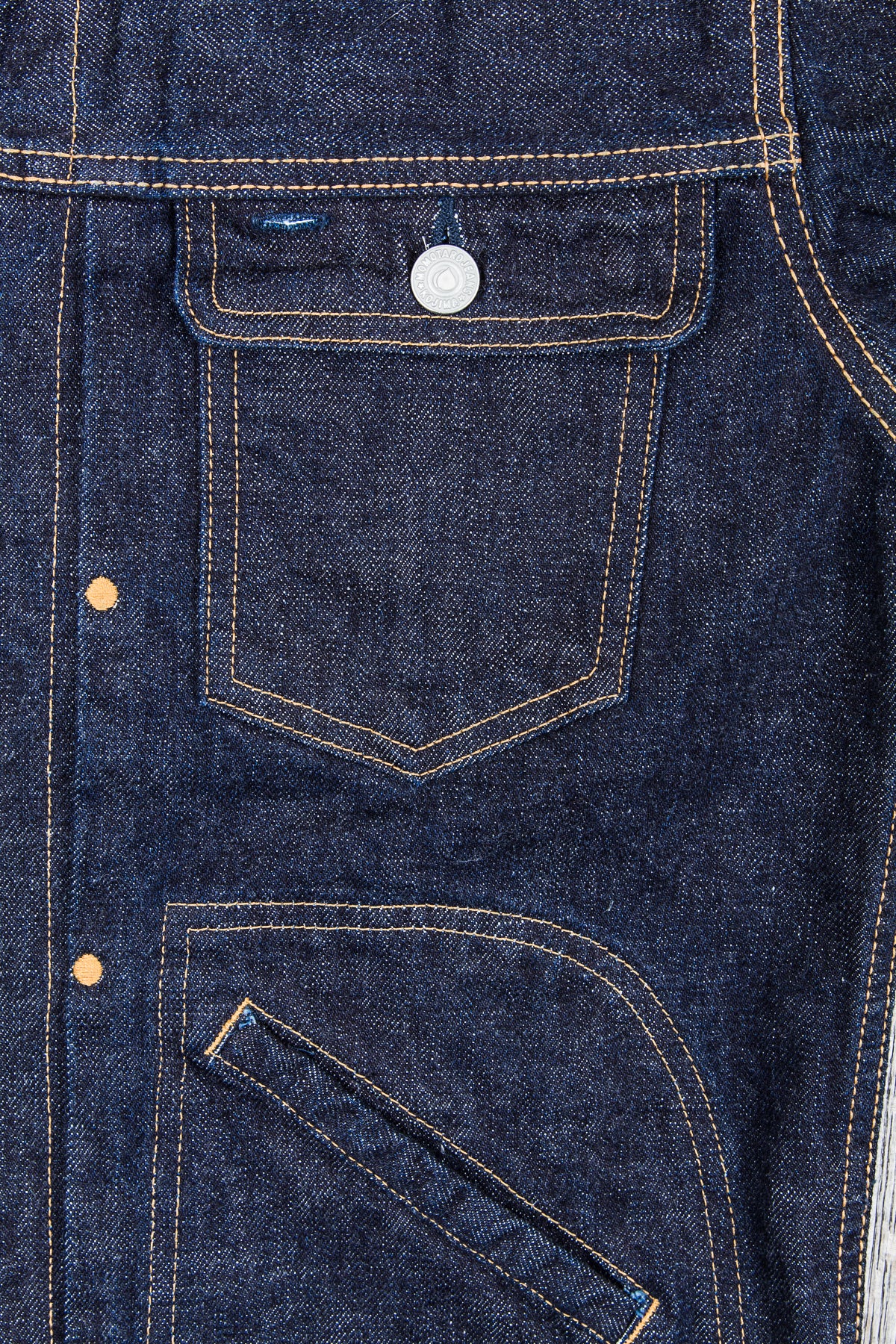 Momotaro 03-115 Front Zip Denim Jacket