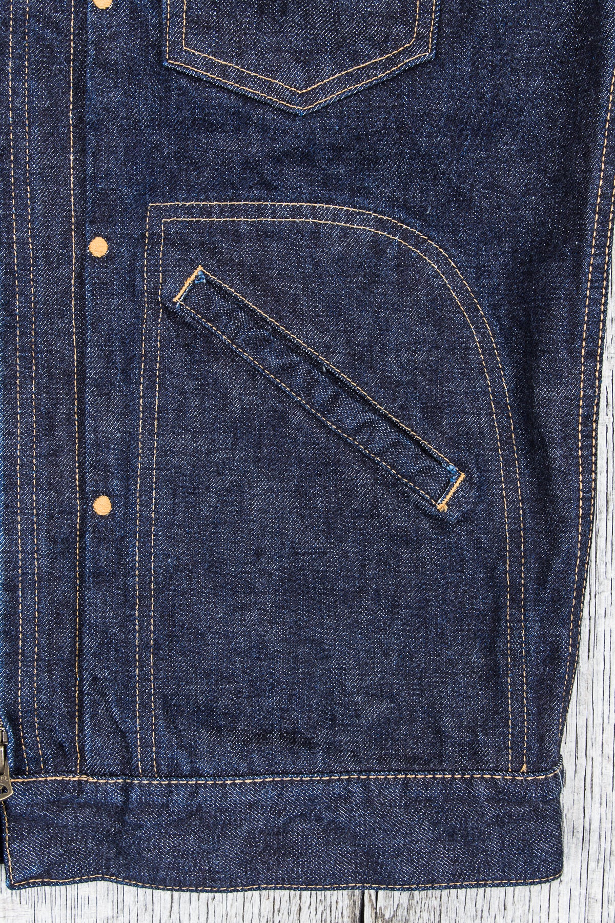 Momotaro 03-115 Front Zip Denim Jacket