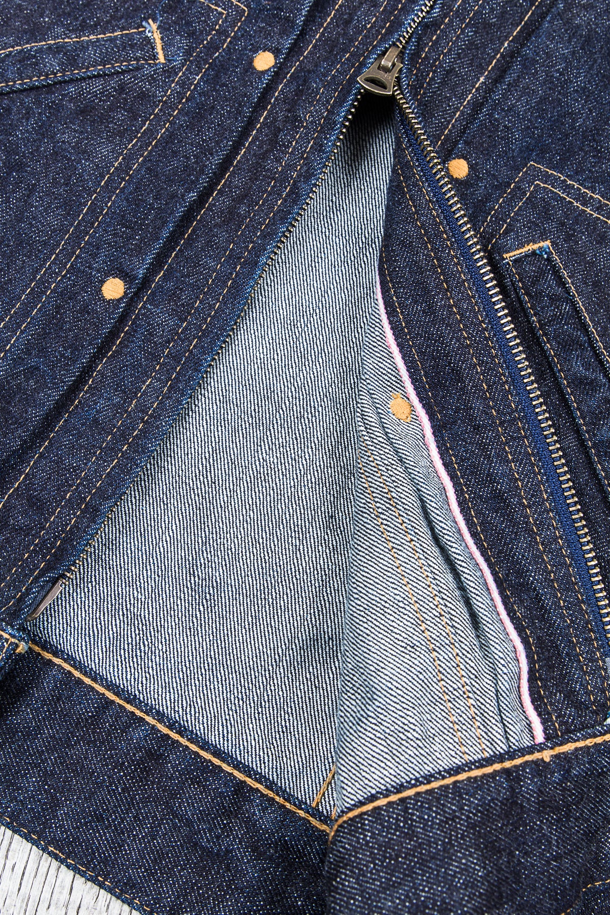 Momotaro 03-115 Front Zip Denim Jacket