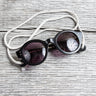 Tender Round Tops Sunglasses Black Cotton Acetate
