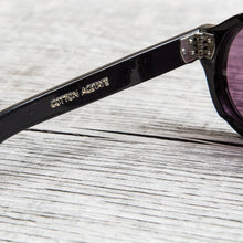 Tender Round Tops Sunglasses Black Cotton Acetate