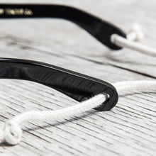 Tender Round Tops Sunglasses Black Cotton Acetate