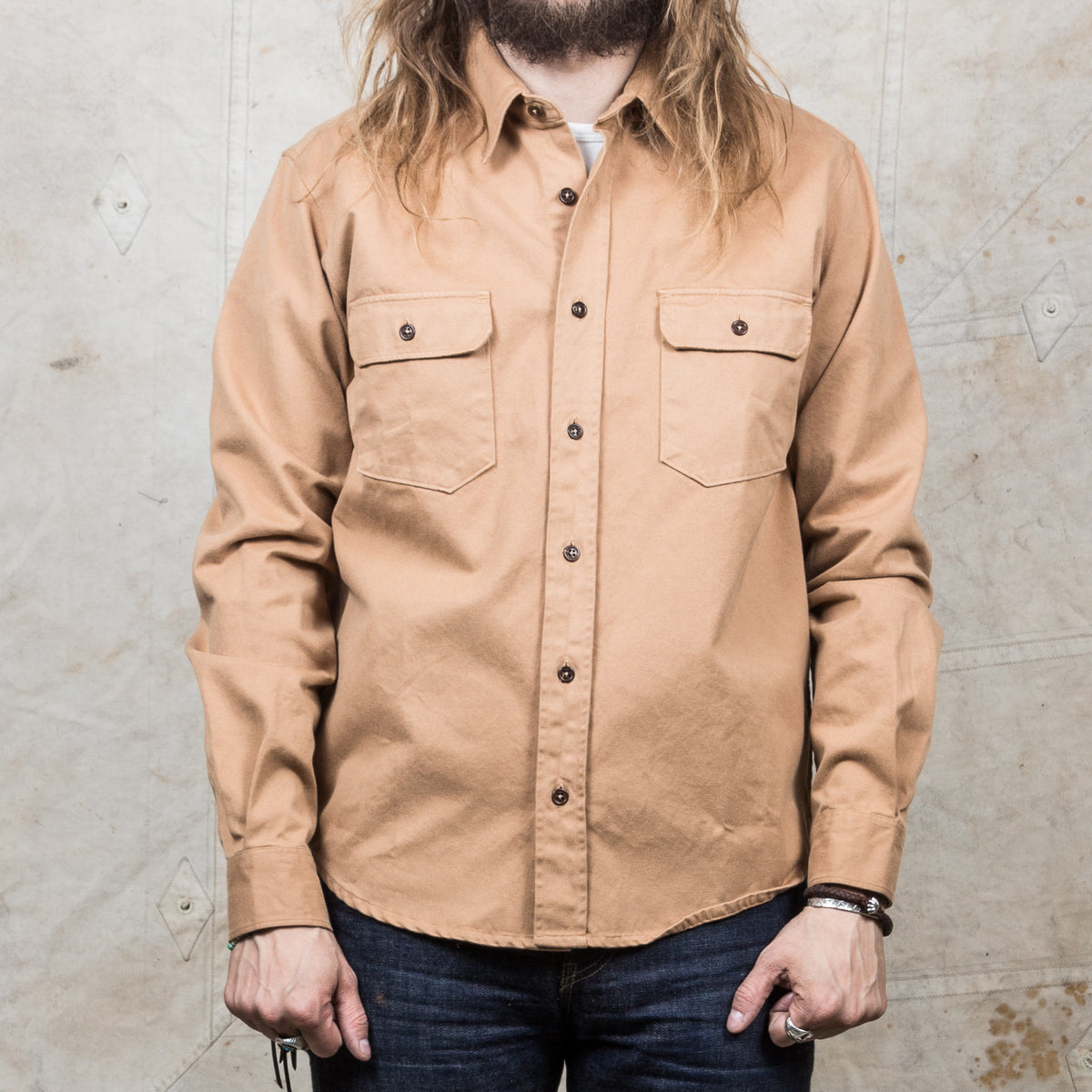 Indigofera Alamo Shirt Khaki Beige