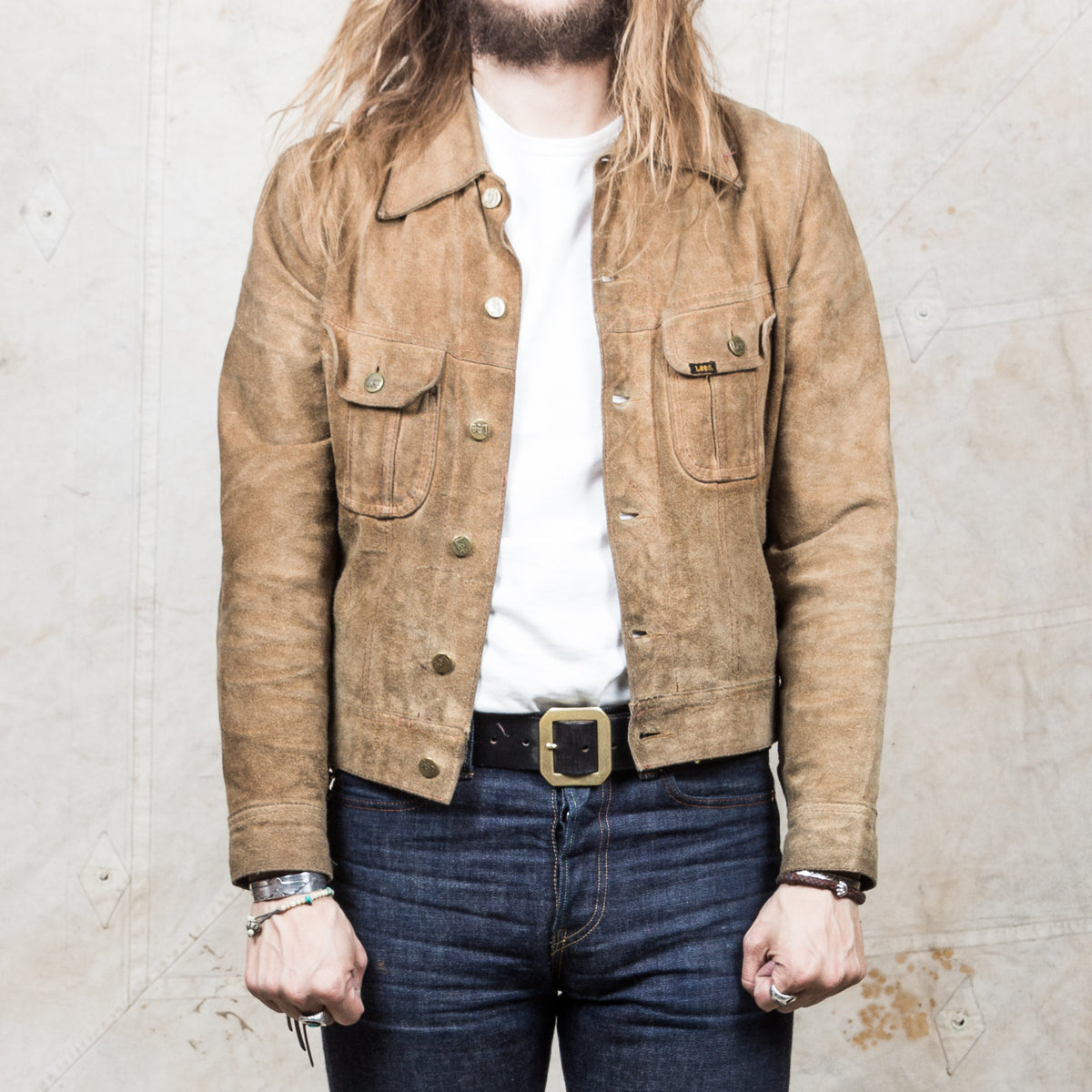 Vintage Lee Riders Rough-out Leather Jacket