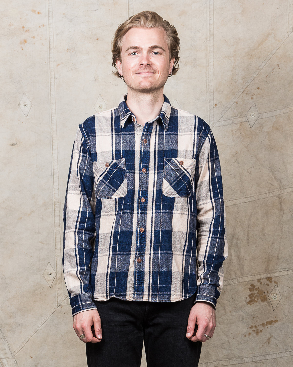 Second Hand Studio D'artisan Fox Fibre Flannel Shirt Size 40