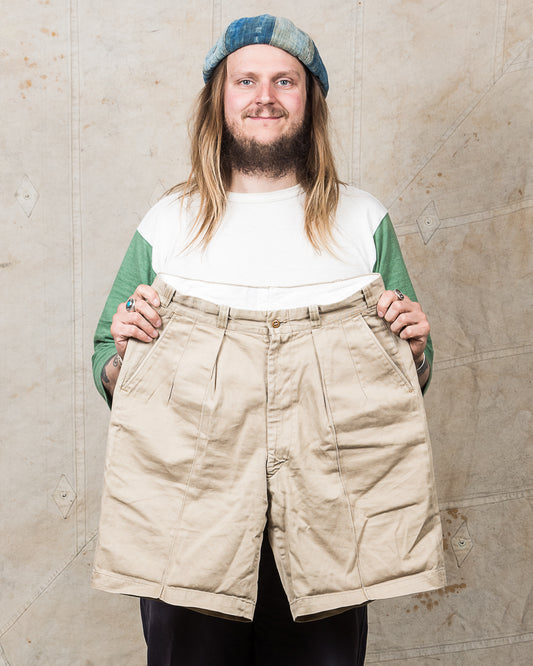 Vintage 50's US Army Khaki Cotton Shorts