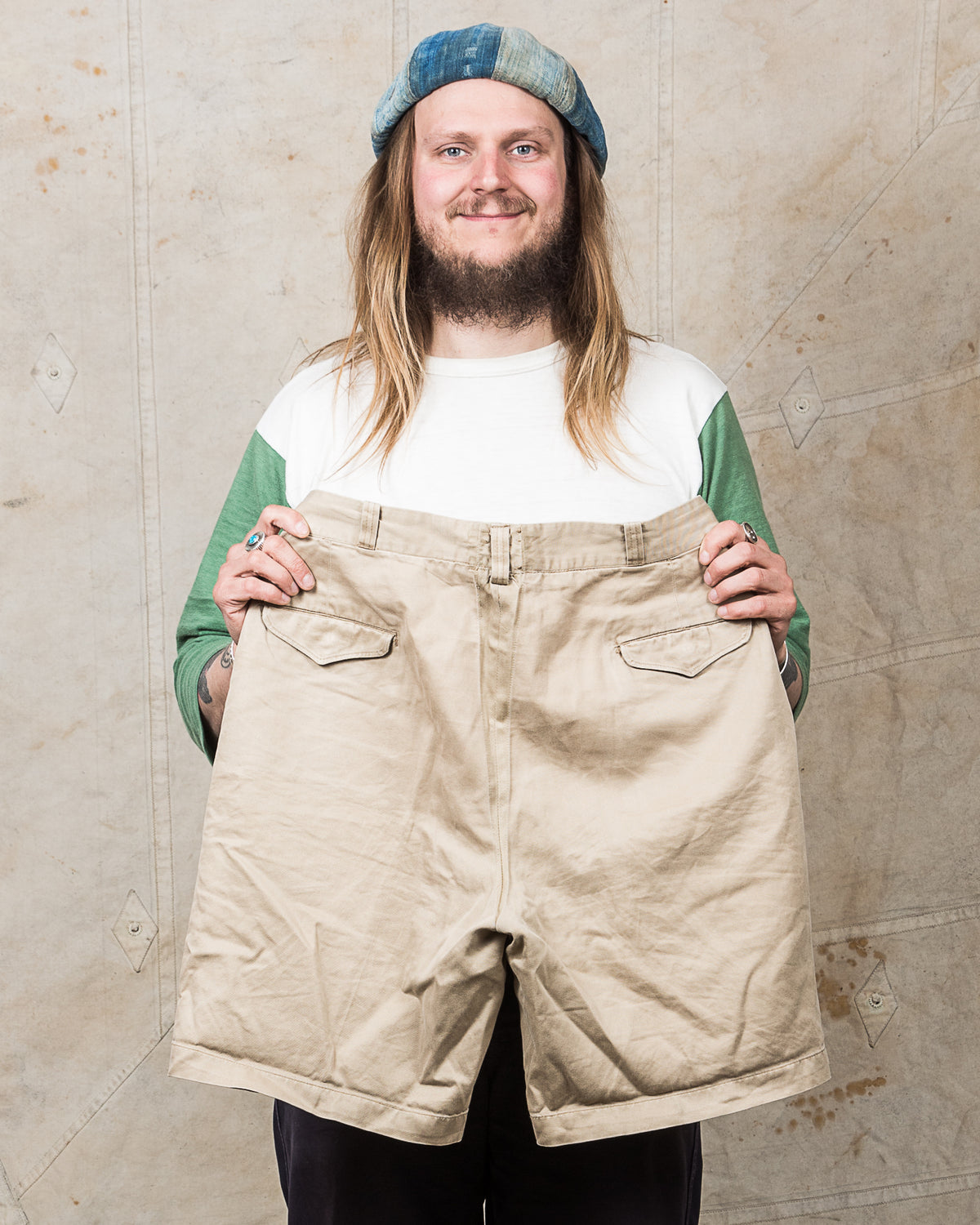 Vintage 50's US Army Khaki Cotton Shorts