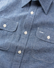 Sugar Cane & Co. Short Sleeve Blue Chambray Work Shirt