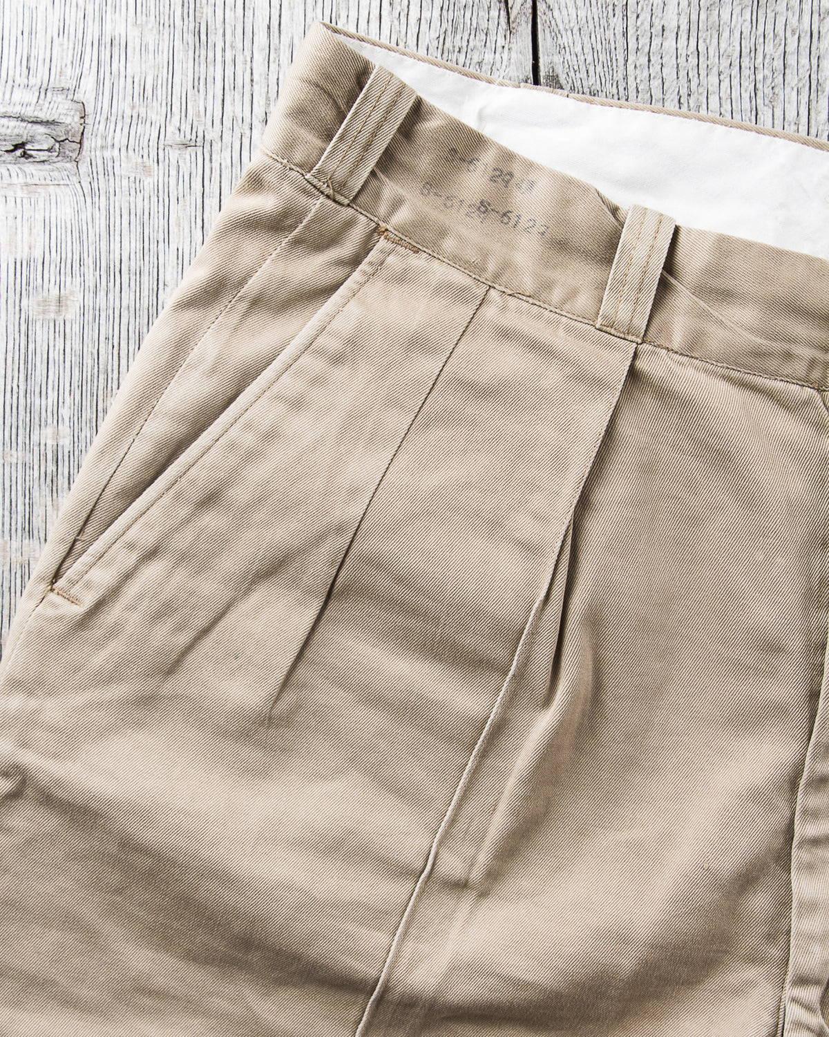 Vintage 50's US Army Khaki Cotton Shorts