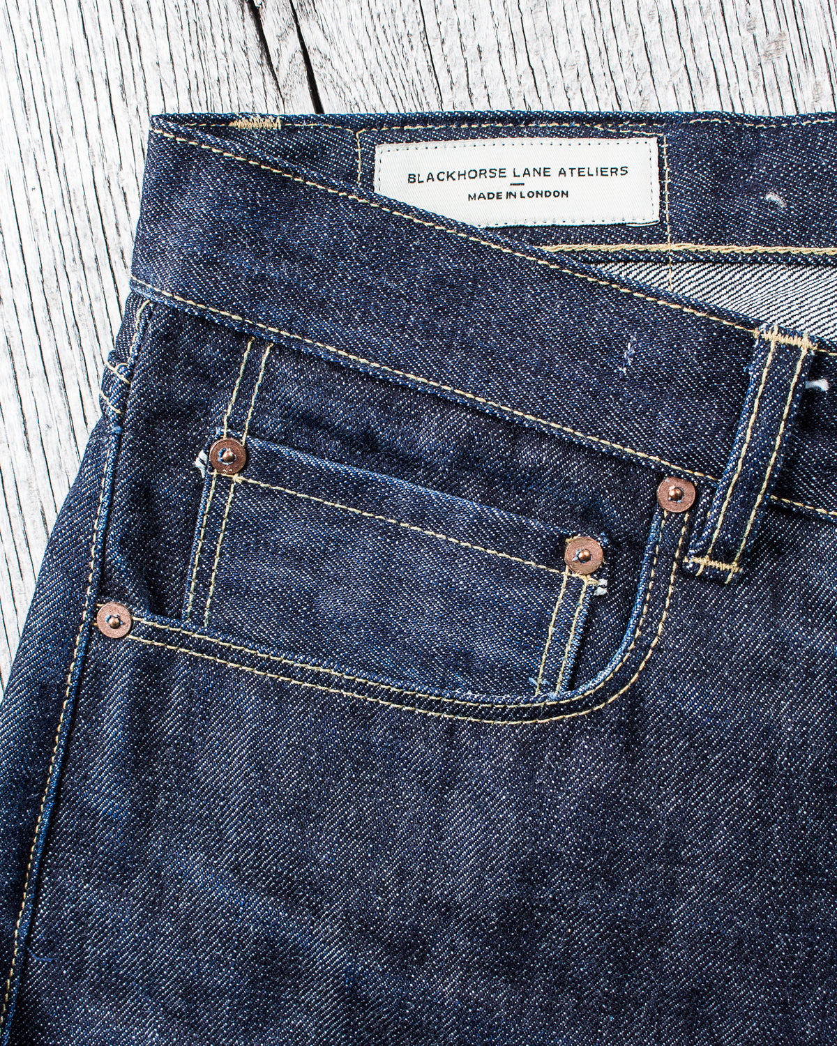 Second Hand Black Horse Lane NW1 Relaxed Straight Indigo 16.25 oz Japanese Selvedge Jeans