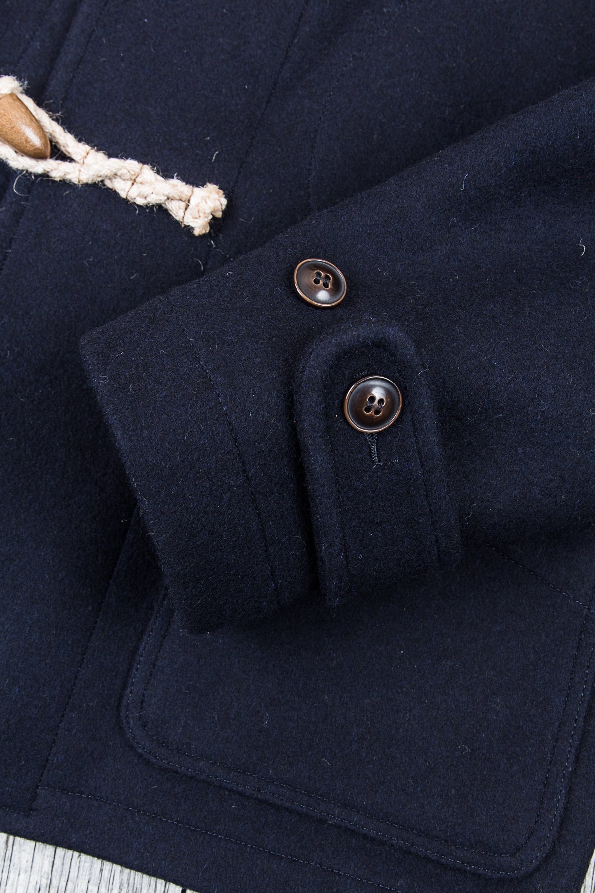 Buzz Rickson's Short Wool Duffle Coat Navy