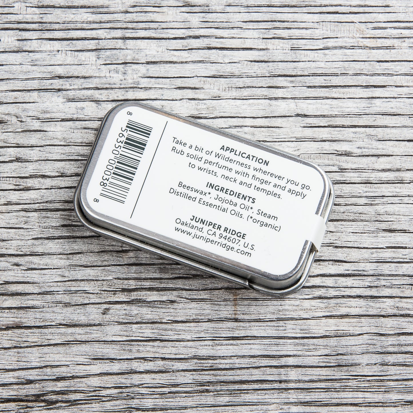 Juniper Ridge Organic Solid Perfume Redwood Mist 5oz