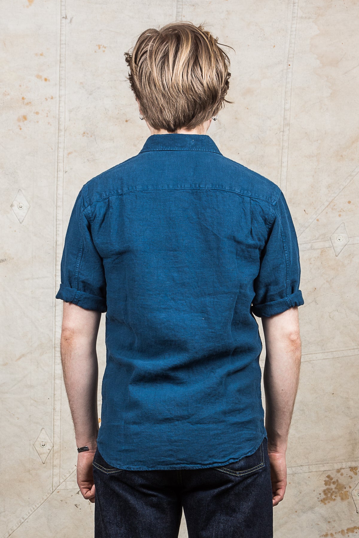 Indigofera Delray Shirt Linen Canvas Blue