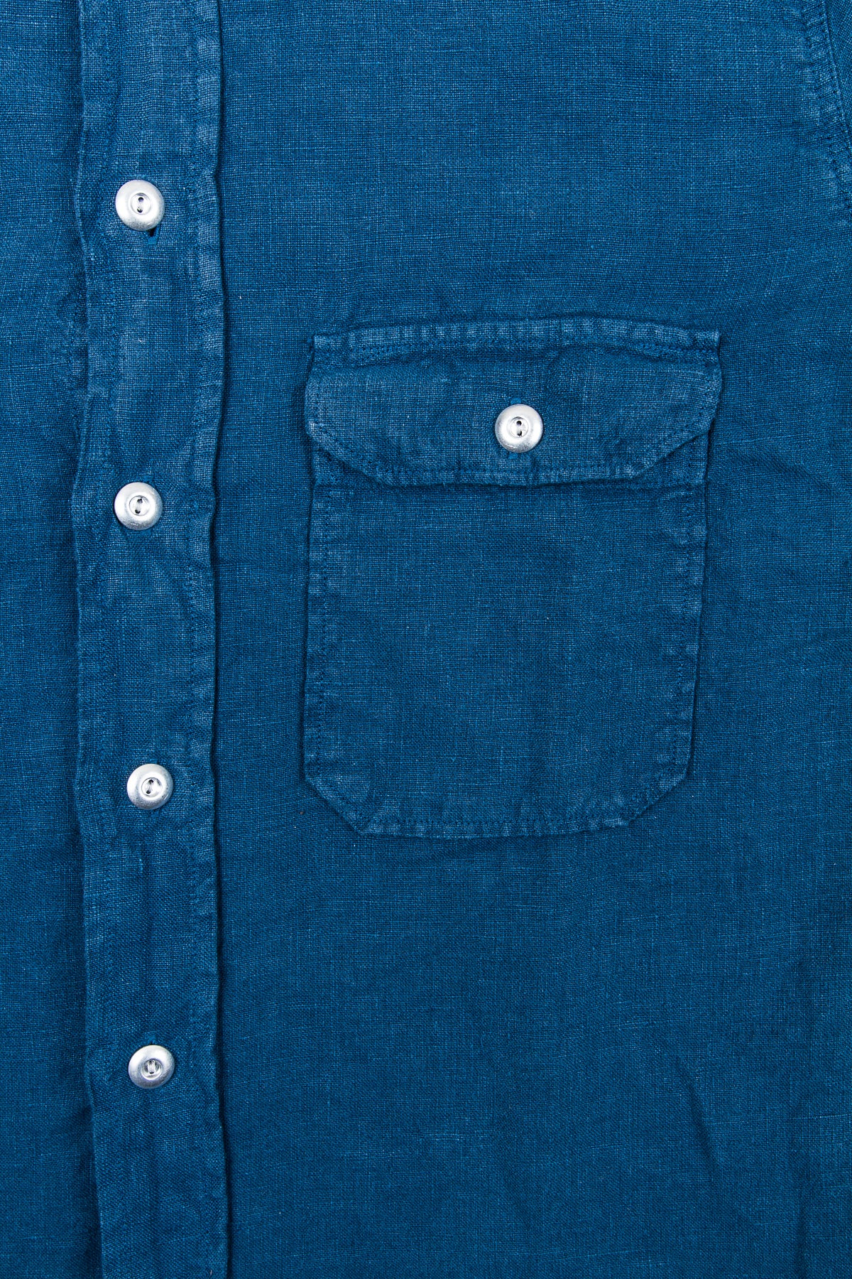 Indigofera Delray Shirt Linen Canvas Blue