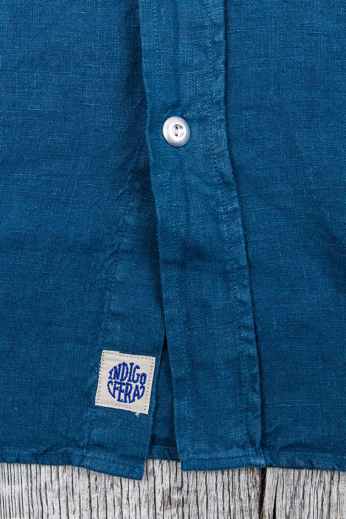 Indigofera Delray Shirt Linen Canvas Blue