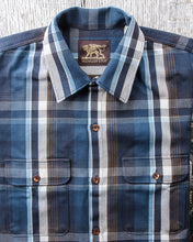 Indigofera Webster Shirt Blue Flannel Check