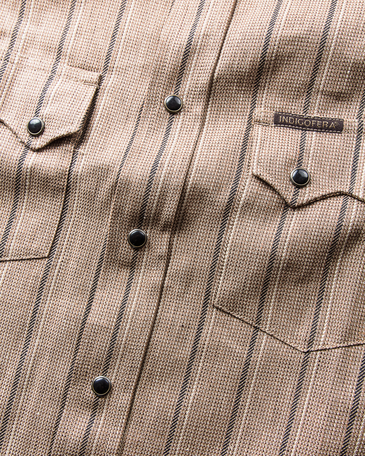 Indigofera Dollard Shirt Linen / Cotton Stripe