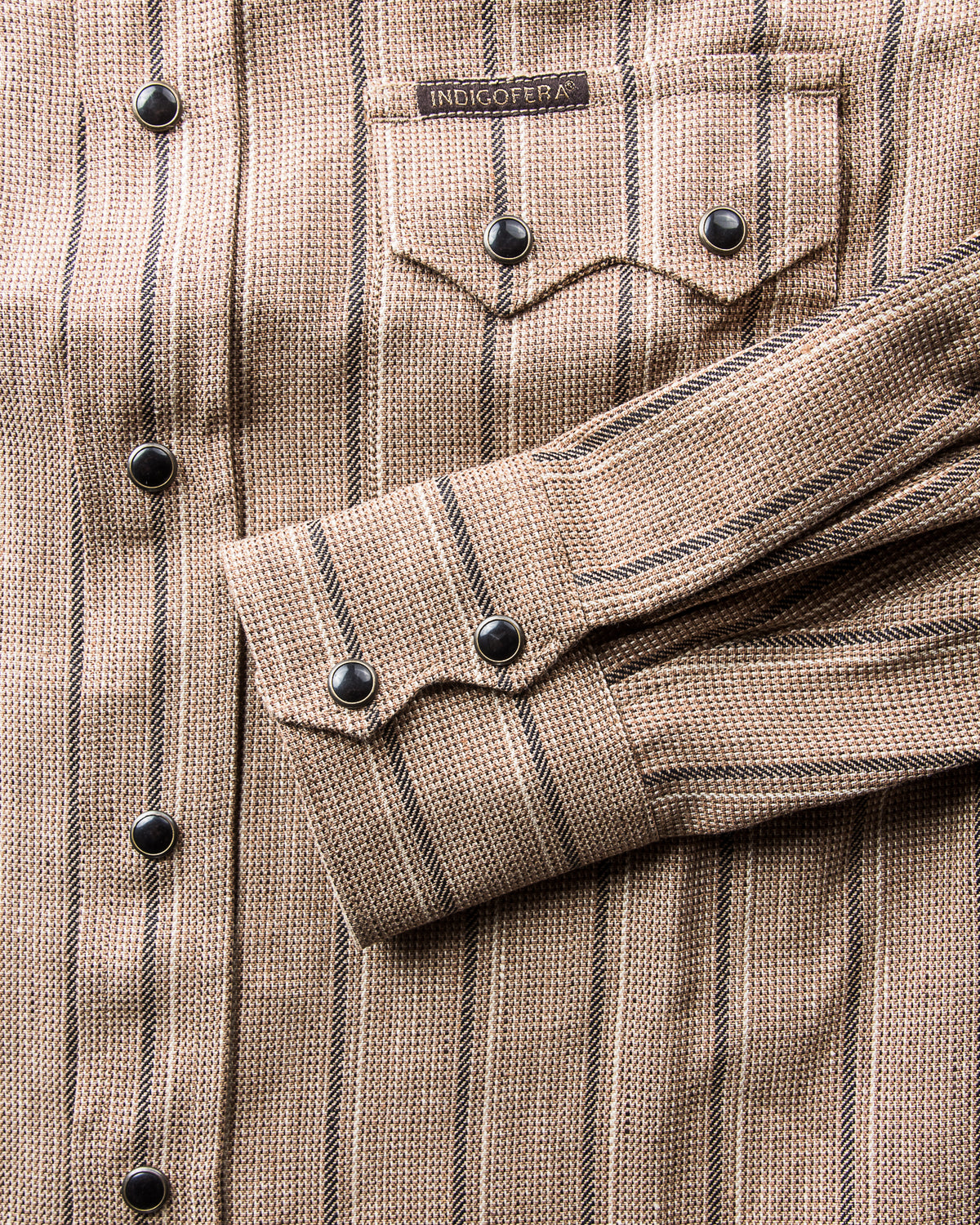 Indigofera Dollard Shirt Linen / Cotton Stripe